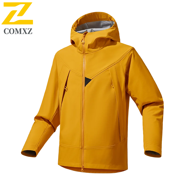 

Charge Jacket Men and Women 2025 New Soft Shell Windproof Waterproof Breathable Hooded Jacket Outdoor Camping Exploration Jacket