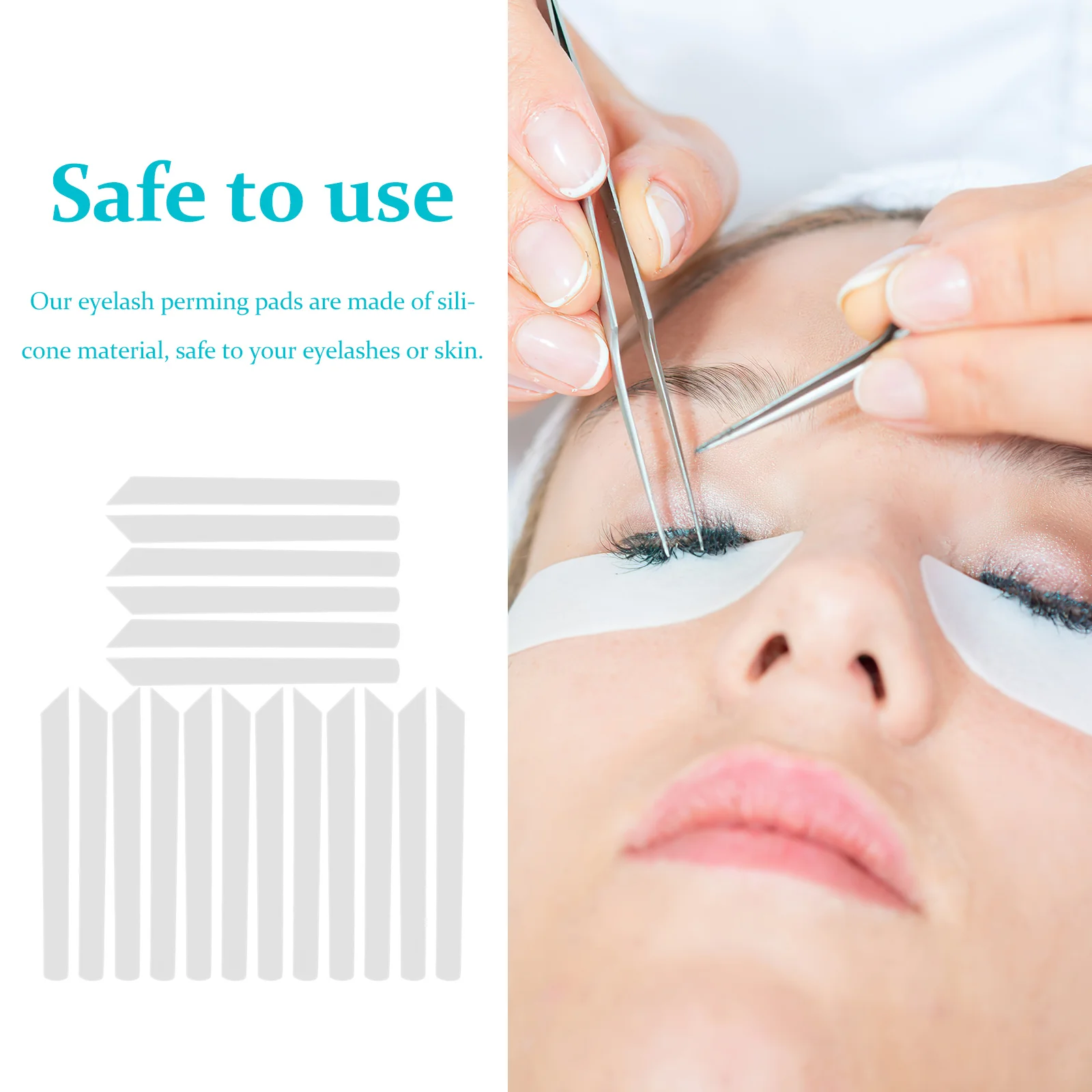 

3 Sheets Eyelash Perm Silicone Pads Easy Apply Comfortable Fit All Shapes for Eyelash Lifting Tool Lash Perming Silicone Pads