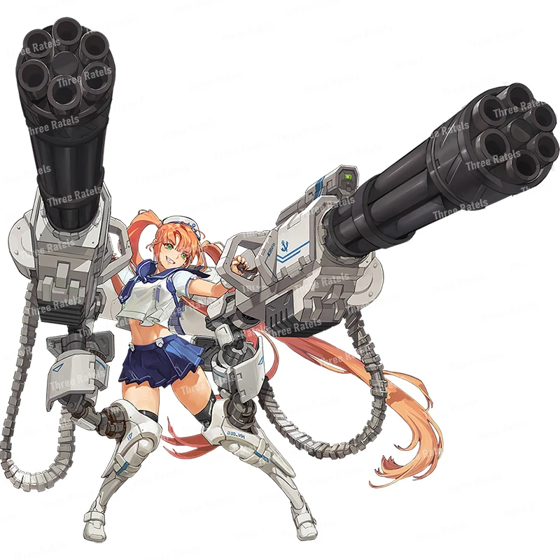 Three Ratels CK27 Last origin blonde double ponytail sailor suit Lori HD pure animation vertical painting sticker