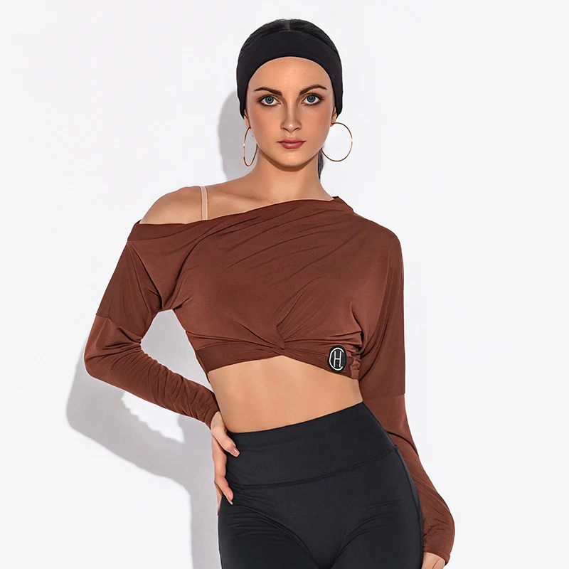 

2025 New Sloping Shoulders Latin Dance Tops For Women Chacha Rumba Tango Dress Latin Pants Suit Adult Latin Costumes DQS21597