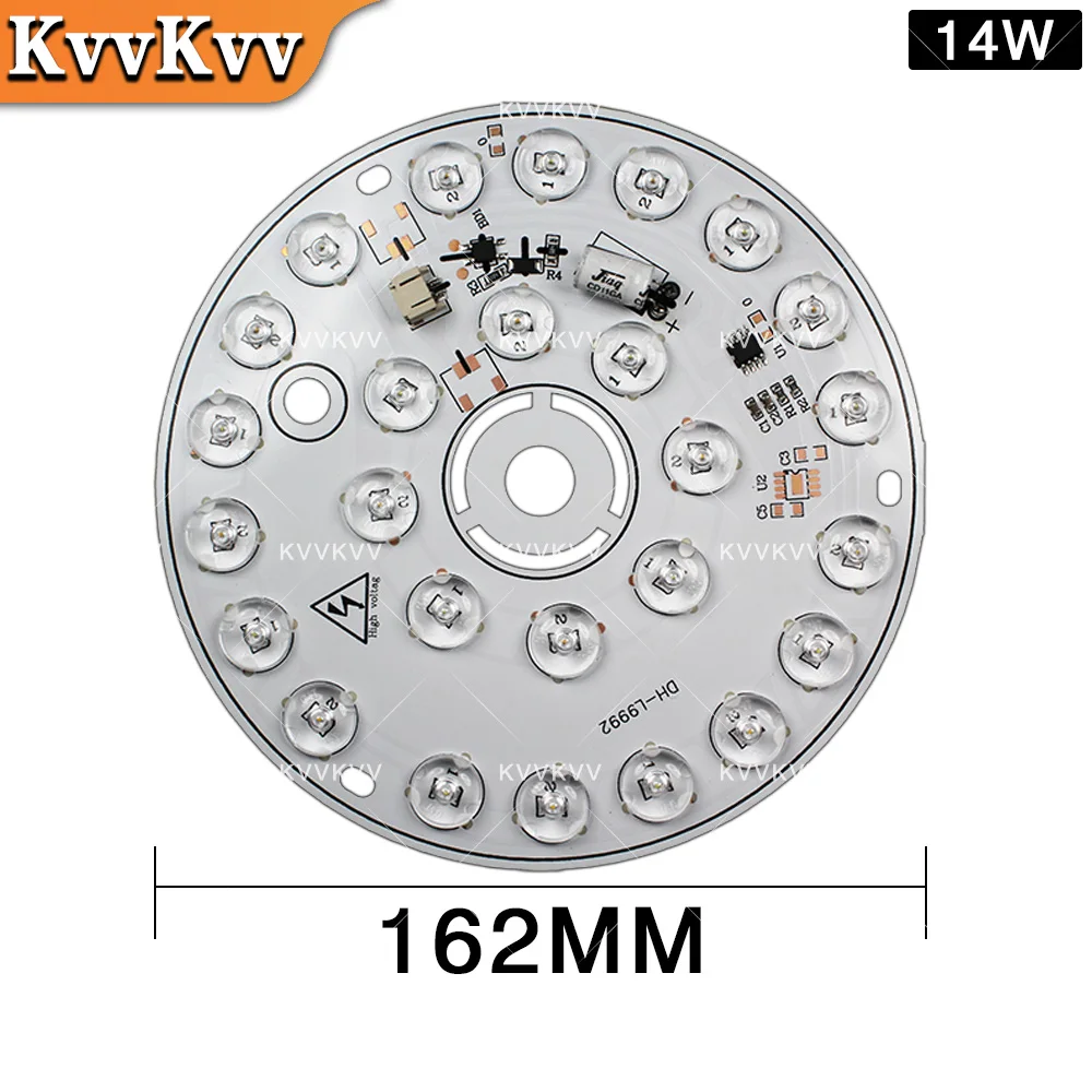 220 فولت LED مصباح لوح ضوء السقف LED 14 واط وحدة مروحة السقف 3 ألوان طقم إضاءة 6 واط 12 واط عكس الضوء استبدال دائري لوحة ذاتية الصنع