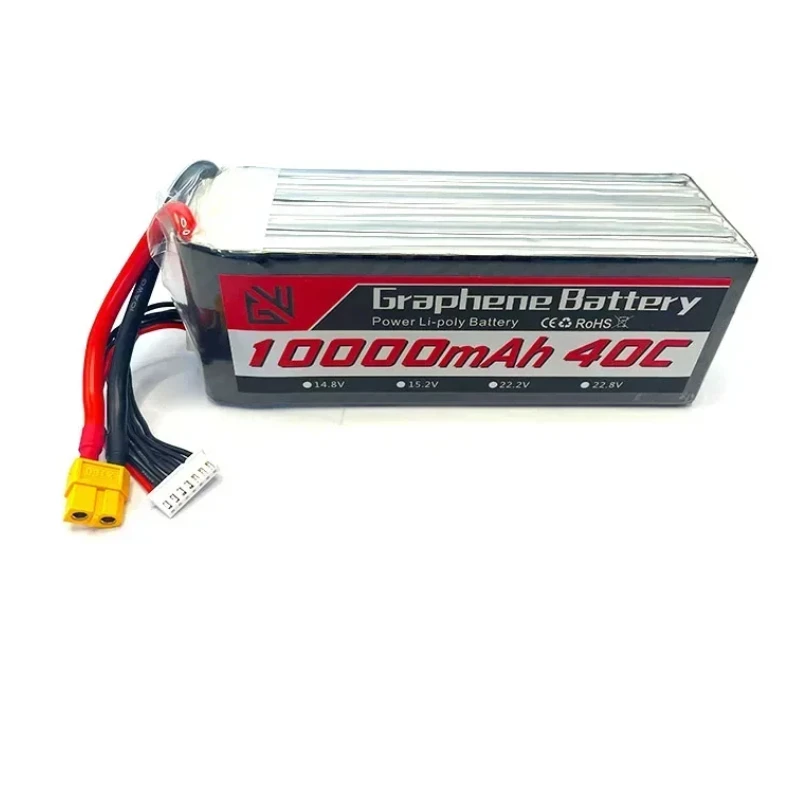 22.2V 6S 10000mAh 40C 10-inch FPV Drone High-magnification Vehicle and Ship Battery