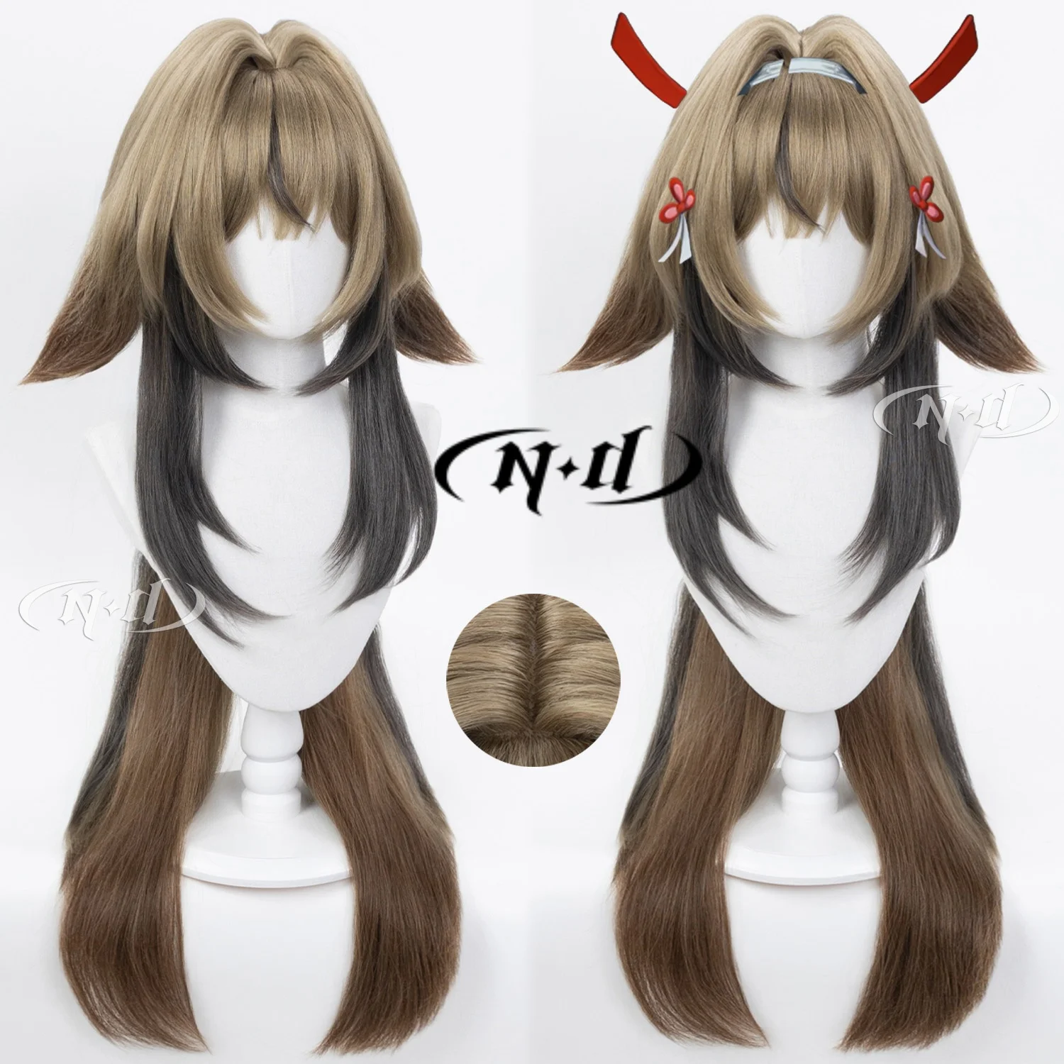 

Парик ND Brand Ye Shunguang ZZZ Zenless Zone Zero для косплея, парик-накладка для Comic-con, костюмированных вечеринок и Хэллоуина