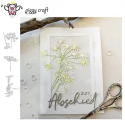 Piggy Craft metal cutting dies cut die mold Flower letter decoration Scrapbook paper craft knife mould blade punch stencils dies