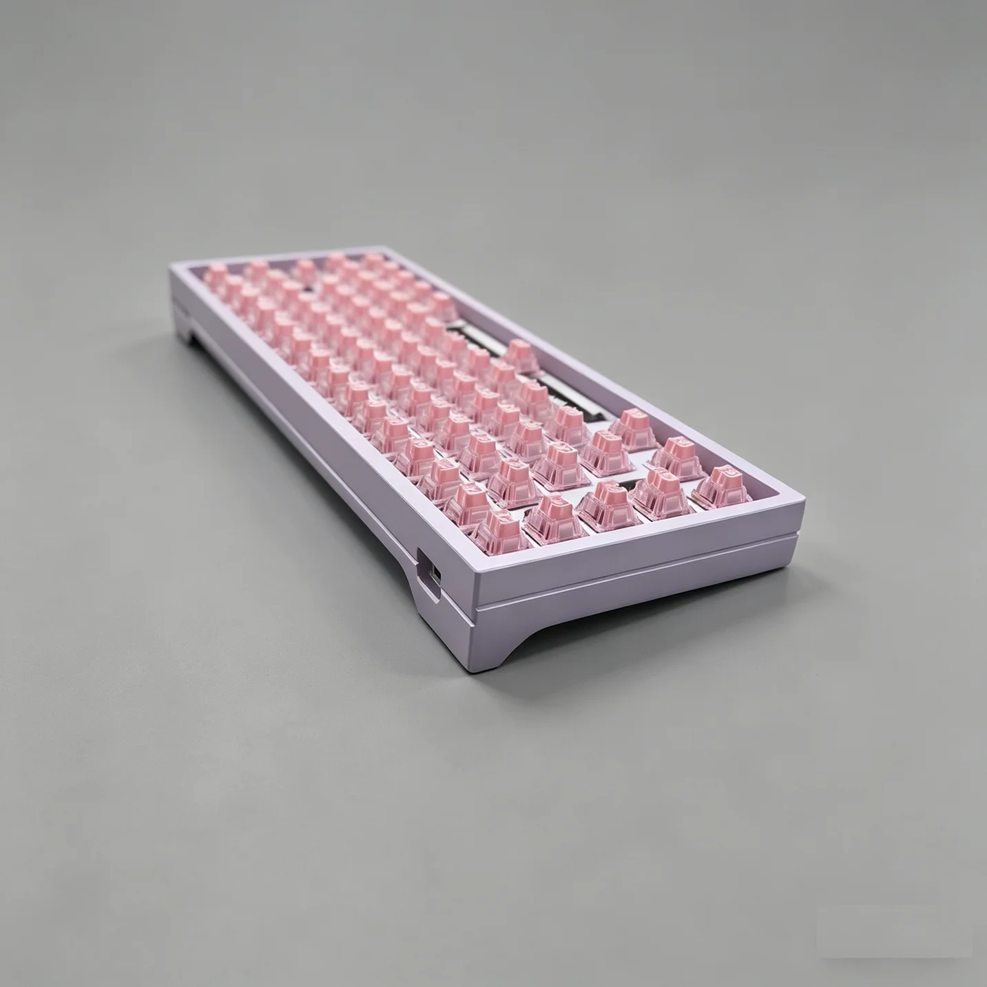 GLS60 Transparent Glass Case Customized Gh60 High-end CNC Aluminum Shell for Wooting Rakkazs60 Mechanical Keyboard Accessories