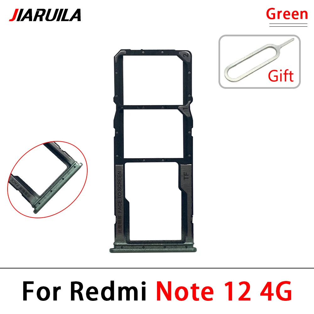 Tiroir Carte SIM Xiaomi Redmi Note 12 Pro+ - Plateau SD Slot Origine Avec Aiguille (Noir)