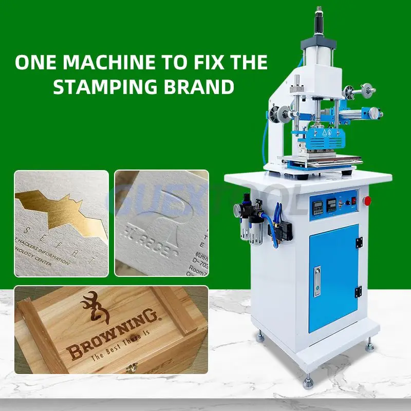 Multi-function Bronzing Machine Pneumatic Automatic Hot Stamping High Precision Indentation Trademark Copper Board Large Area