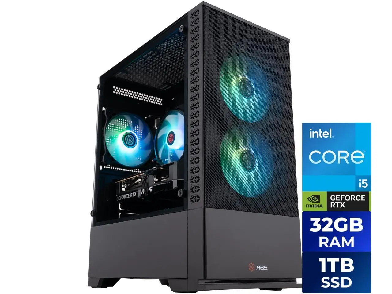 PC Gamer ABS Cyclone Aqua i5-14400F RTX 5060 32GB 1TB SSD