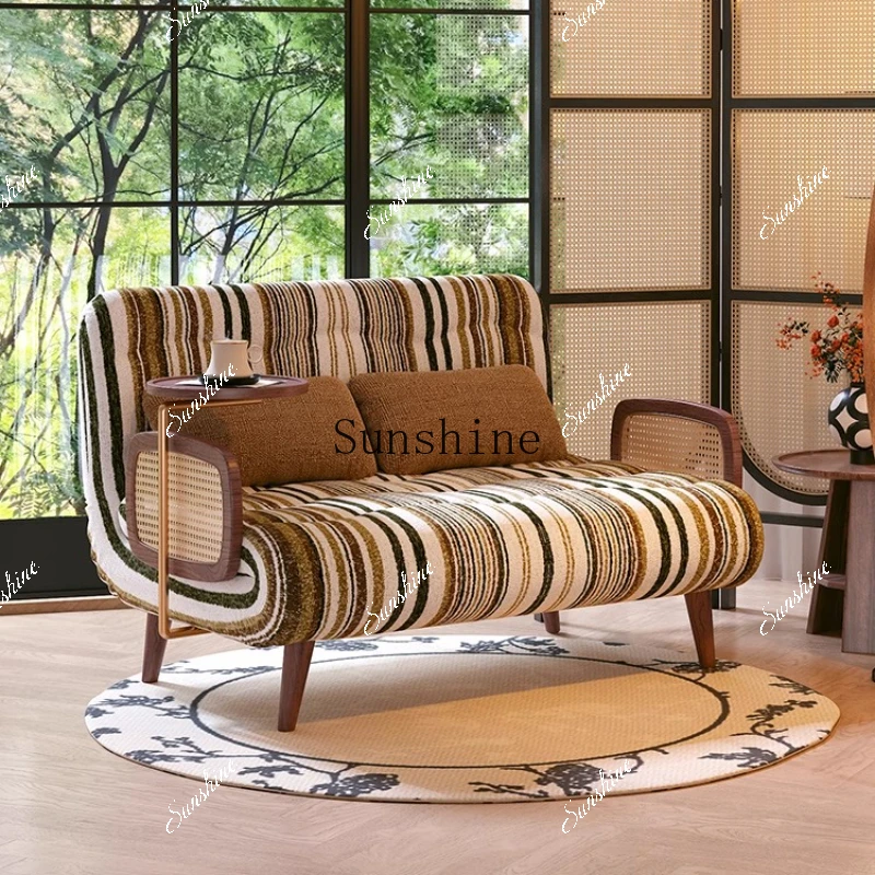Sofa bed folding integrated dual-purpose new small apartment living room retro single multi-functionP