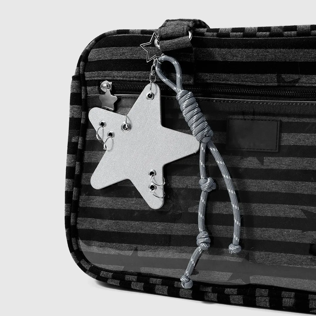 Leather Key Chain Star-Shaped Bag Pendant Fashion Accessory Lightweight Star Key Chain For Bags Handbags Fashion Styling