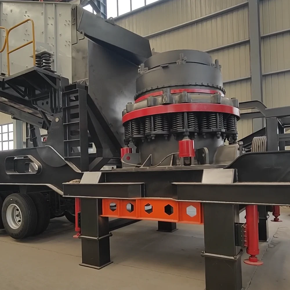YG Mobile Spring Cone Crusher with Large Crushing Capacity for Secondary Crushing Is Used for Crushing Hard Stone
