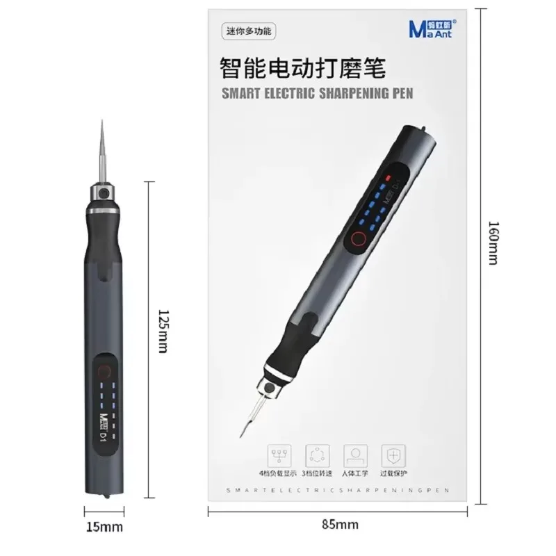 10W Elektrischer Gravierstift-Set, Mini-Schleifmaschine, Gravierbohrer, 3 Geschwindigkeitsstufen, kabelloser Bohrer, wiederaufladbares Rotationswerkzeug – Detail 13