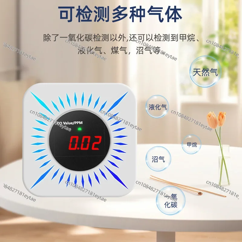 Graffiti Zigbee Gas Carbon Monoxide Composite Alarm Gas Combustible Gas Leakage CO