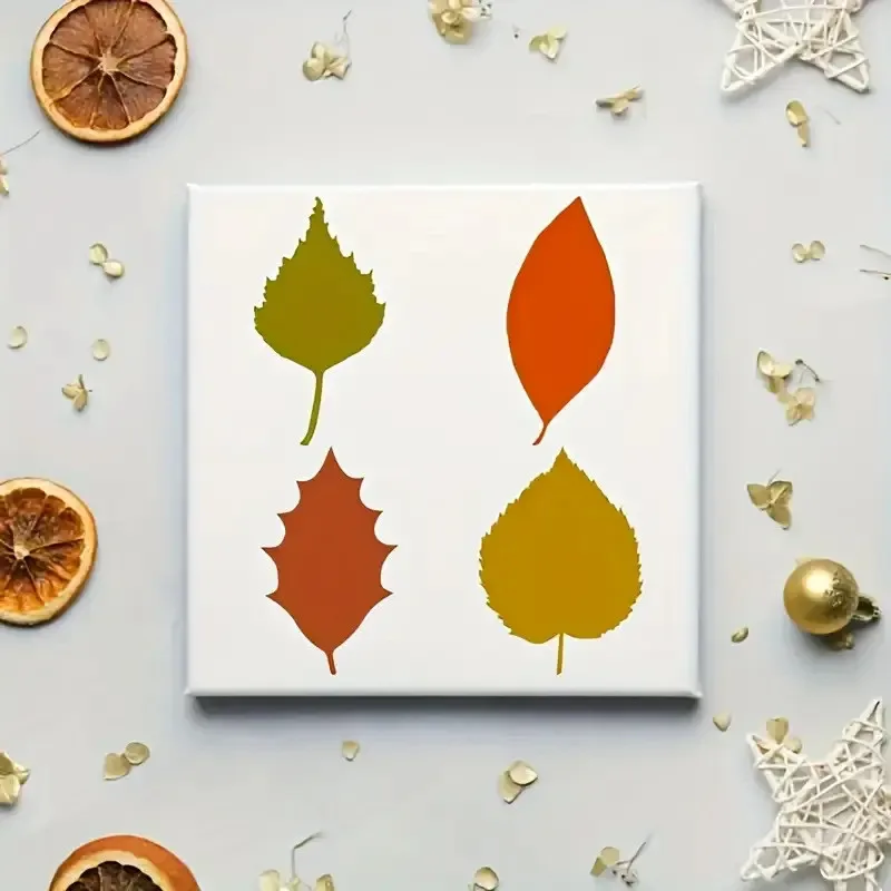 10PCS Tree Leaves Maple DIY Craft Layering Stencils Wall Graffiti Painting Scrapbooking Stamping Embossing Album Card Template