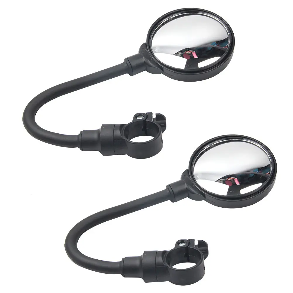 

2Pcs Adjustable Bike Mirror Handlebar Rear View Mirror Acrylic Convex Wide Angle for Bicycles Motorcycles Easy Install Light