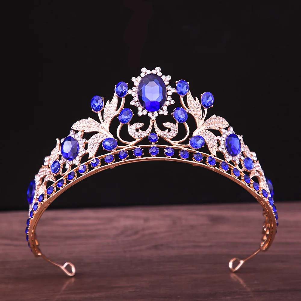 Bridal Crown European Wedding Dress Crown New Crown Party Birthday Performance Carnival Hair Accessories view 3