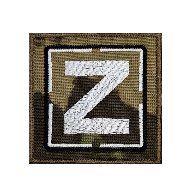 Tactical patch z v para mochila, etiqueta russa, gancho loop, braçadeira, moral crachá, russo