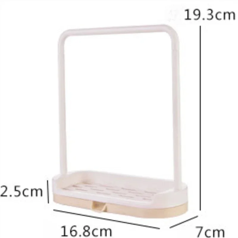 1Pc Kitchen Sink Dishrag Sponge Storage Rack Dish Cloth Drying Rack Sponge Drain Water Hollow Tray Kitchen Accessories Organizer