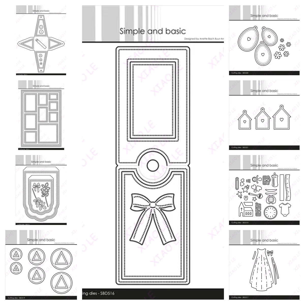 

New Arrival Easter Eggs Rabbits Gifttag with Bow Cut Die Various Card Series Scrapbook Paper Craft Knife Mould Blade Punch Dies