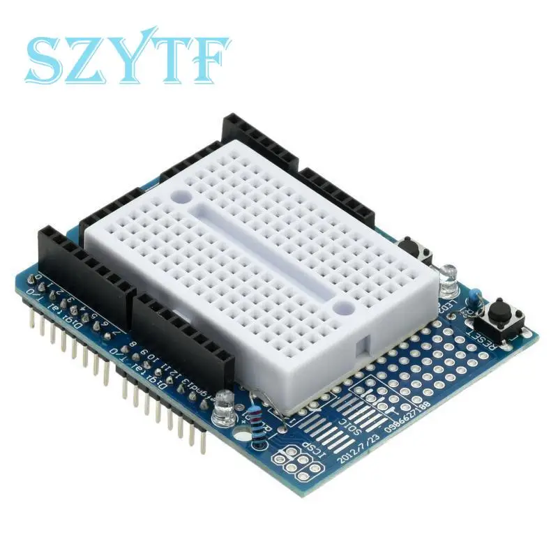 Smart Electronics UNO Proto Shield Prototype 6 000 Board avec SYB-170 Mini Breadboard Basé pour Ardu37UNO ProtoShield DIY