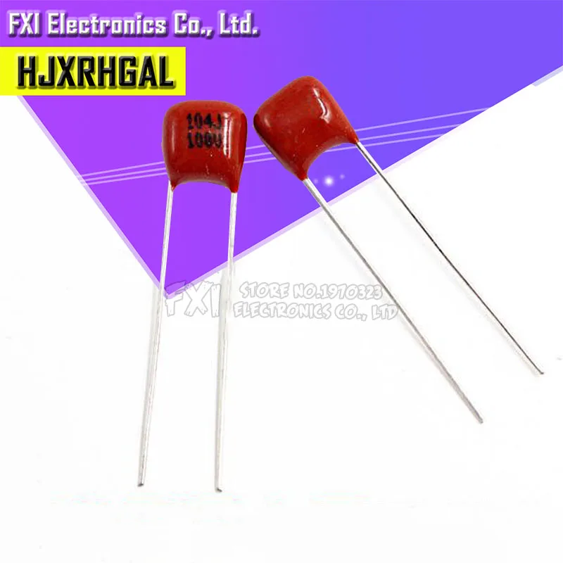 50PCS 100V104J Pitch 5mm 100NF 0.1UF 100V 104 CBB Polypropylene film capacitor new