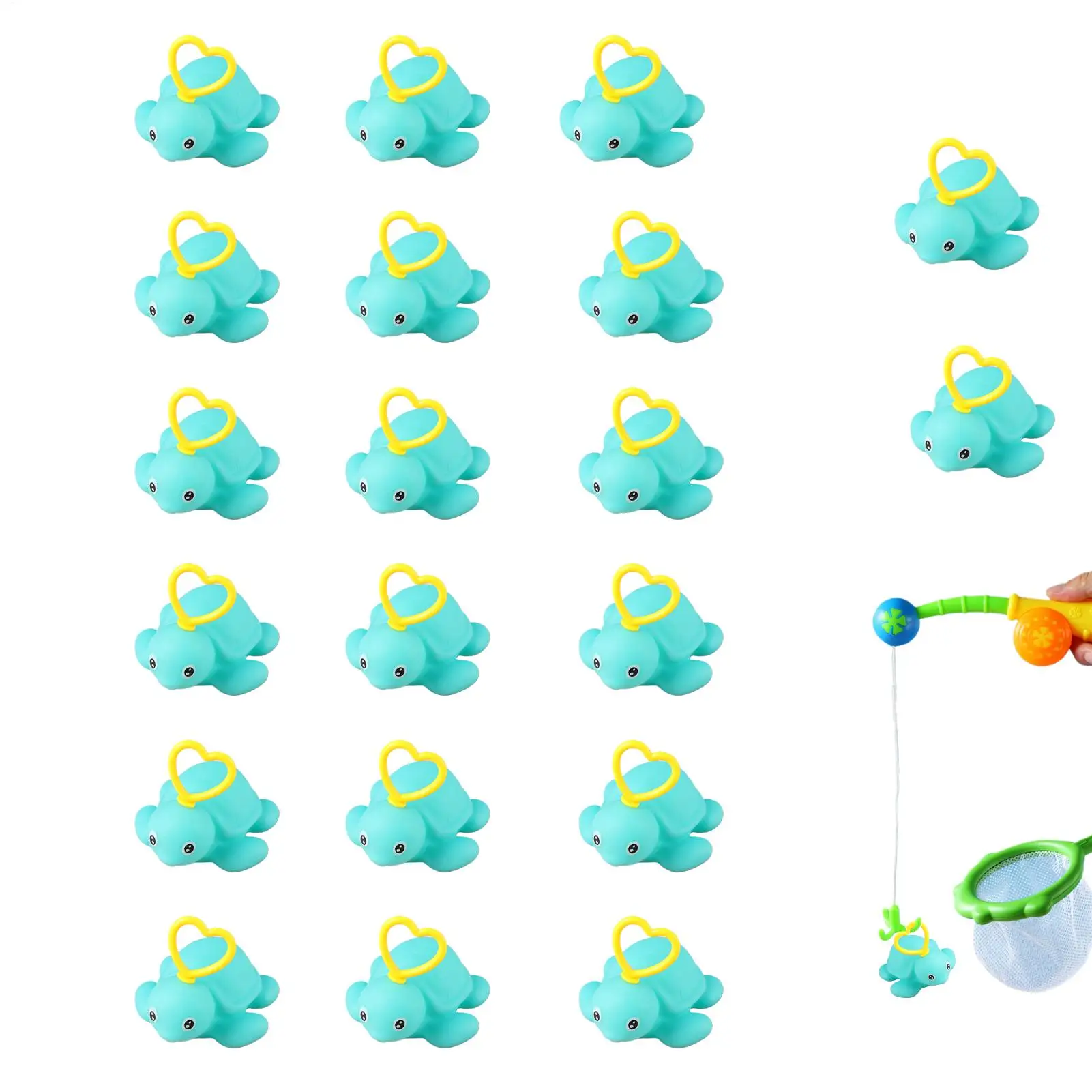 Children Cute 20Pcs Duck Baby Bath Water Play Games For Kids Toddlers Bathing Shower Gifts DIY Aquarium Garden Decor