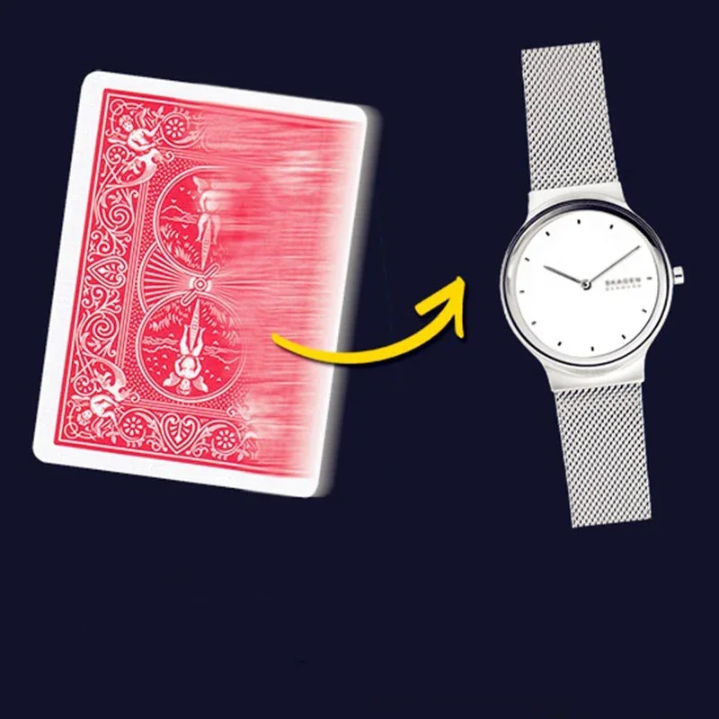 Watch This Magic Tricks Playing Card Change Card to Watch Close Up Street Illusion Gimmick Mentalism Puzzle Toy Magia Card