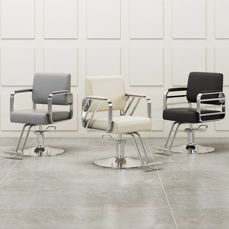 

Luxury Design Barber Chair Modern Simple Hair Salon Equipment Chair Beauty Sillas Drehstuhl Friseurstuhl Salon Furniture