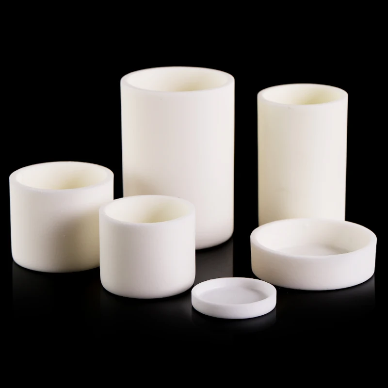 Cylindryczny tygiel z 99% tlenku glinu bez pokrywy, korundowy tygiel ceramiczny Al2O3, średnica ≤30mm, wysokotemperaturowy pojemnik do spiekania i topienia w laboratorium. — zdjęcie produktu 3
