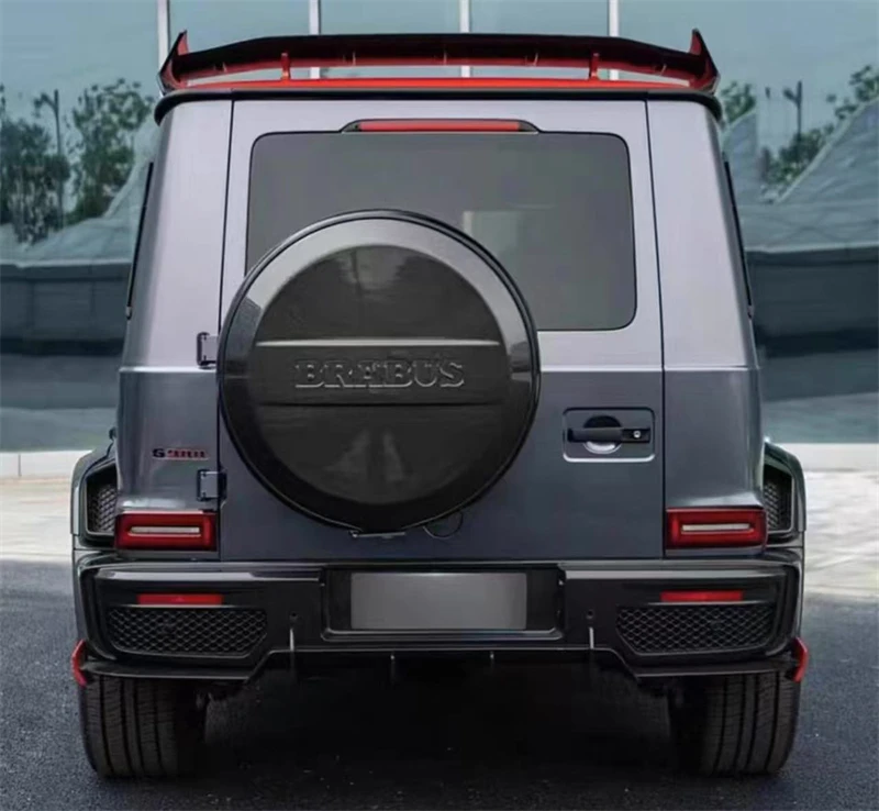 Para Mercedes Benz W463 W464 G900 ReaI parachoques de fibra de carbono seco labio delantero trasero ala trasera juego completo de Kit de alerón envolvente