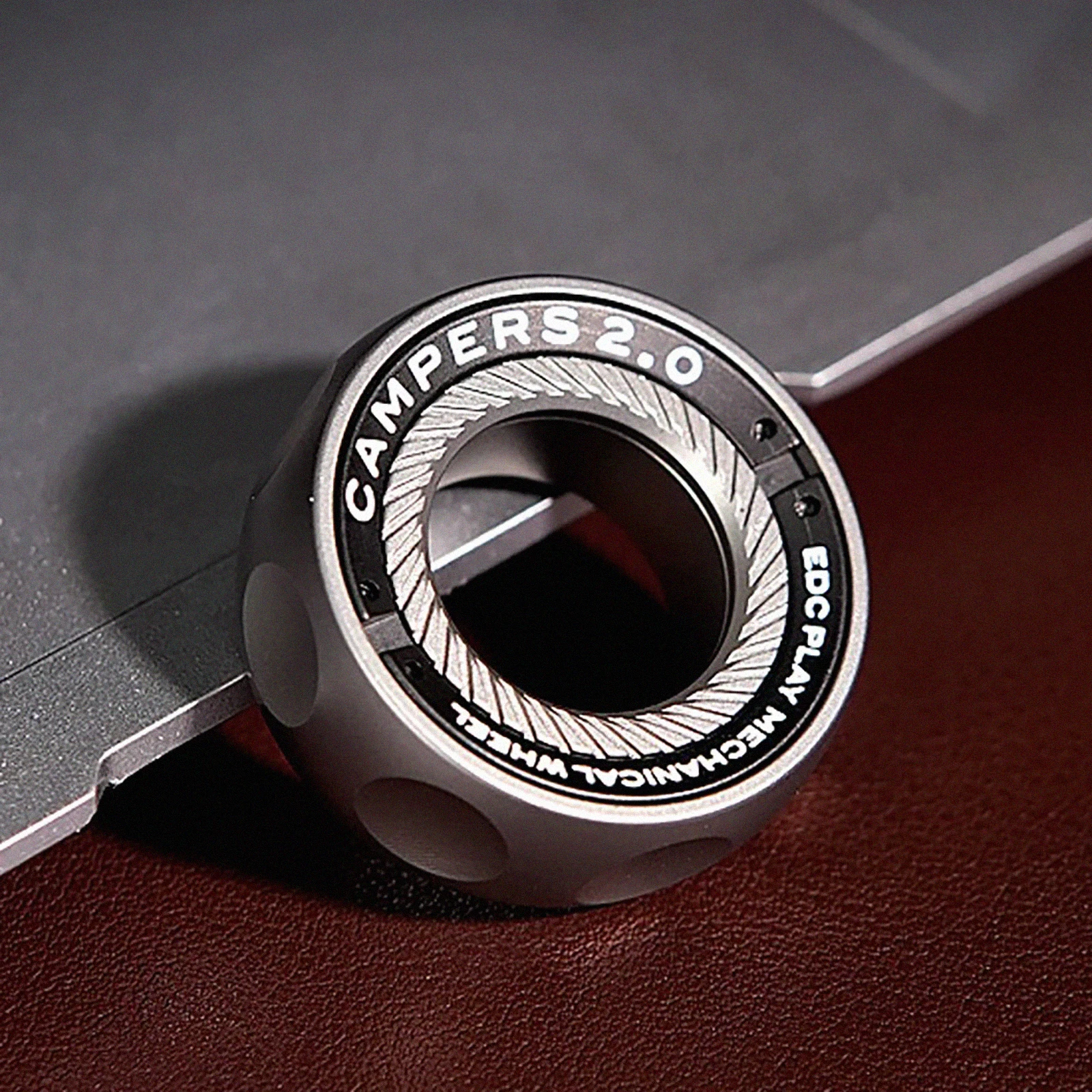EDC Stormbreaker Stainless Steel Rotating Ring Magnetic Fidget Spinner Brass Tactile Gears Fidget Toy Metal Anti-Anxiety Gadget
