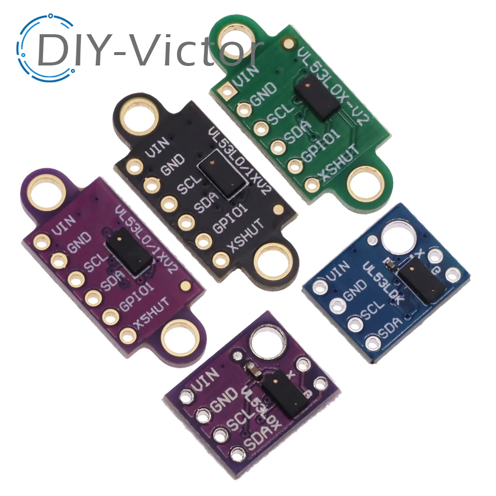 VL53L0X Time-of-Flight (ToF) Laser Ranging Sensor Breakout 940nm GY-VL53L0X V2 Laser Distance Module I2C IIC 3.3V/5V For Arduino
