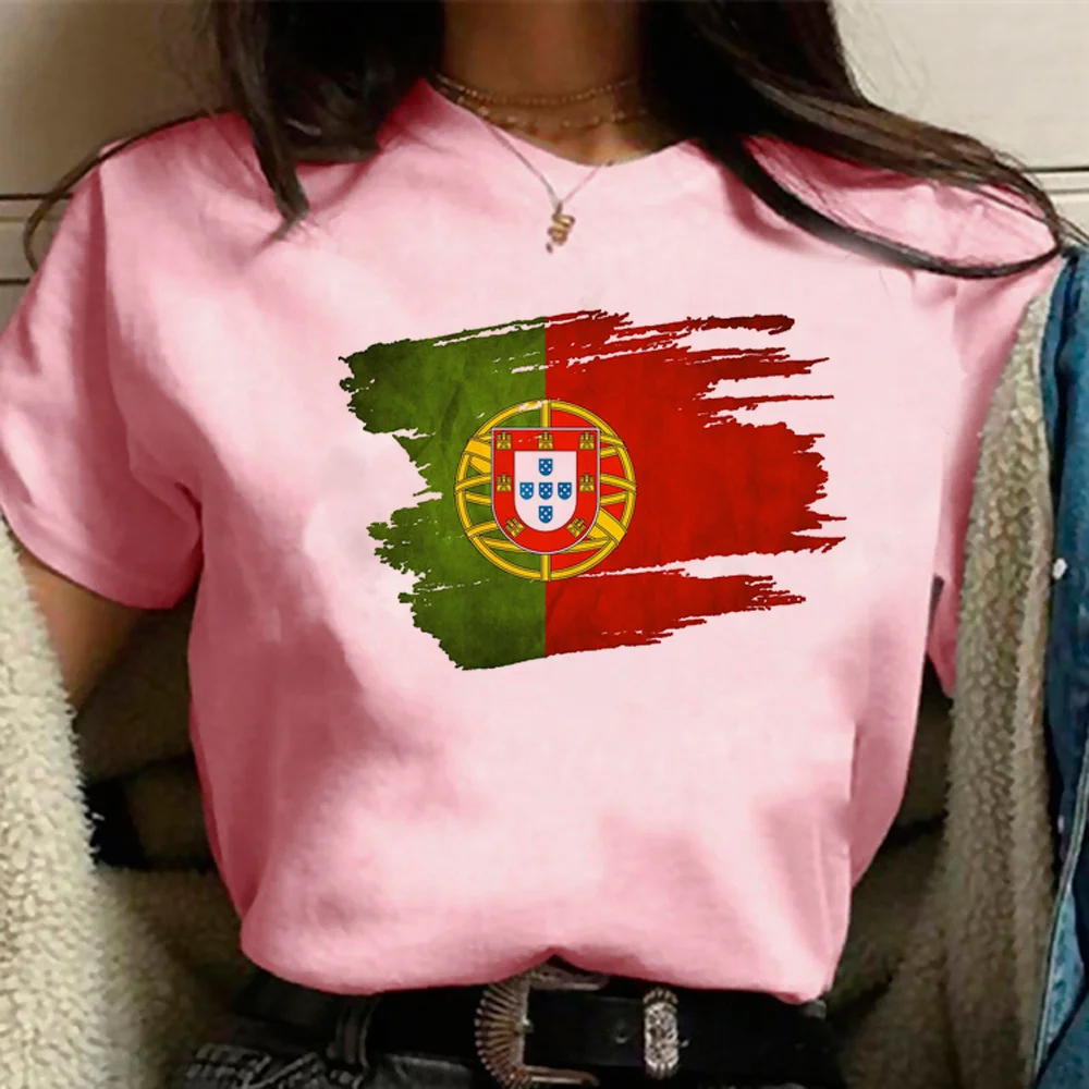 Portugal t-shirts women summer t-shirts female manga clothing