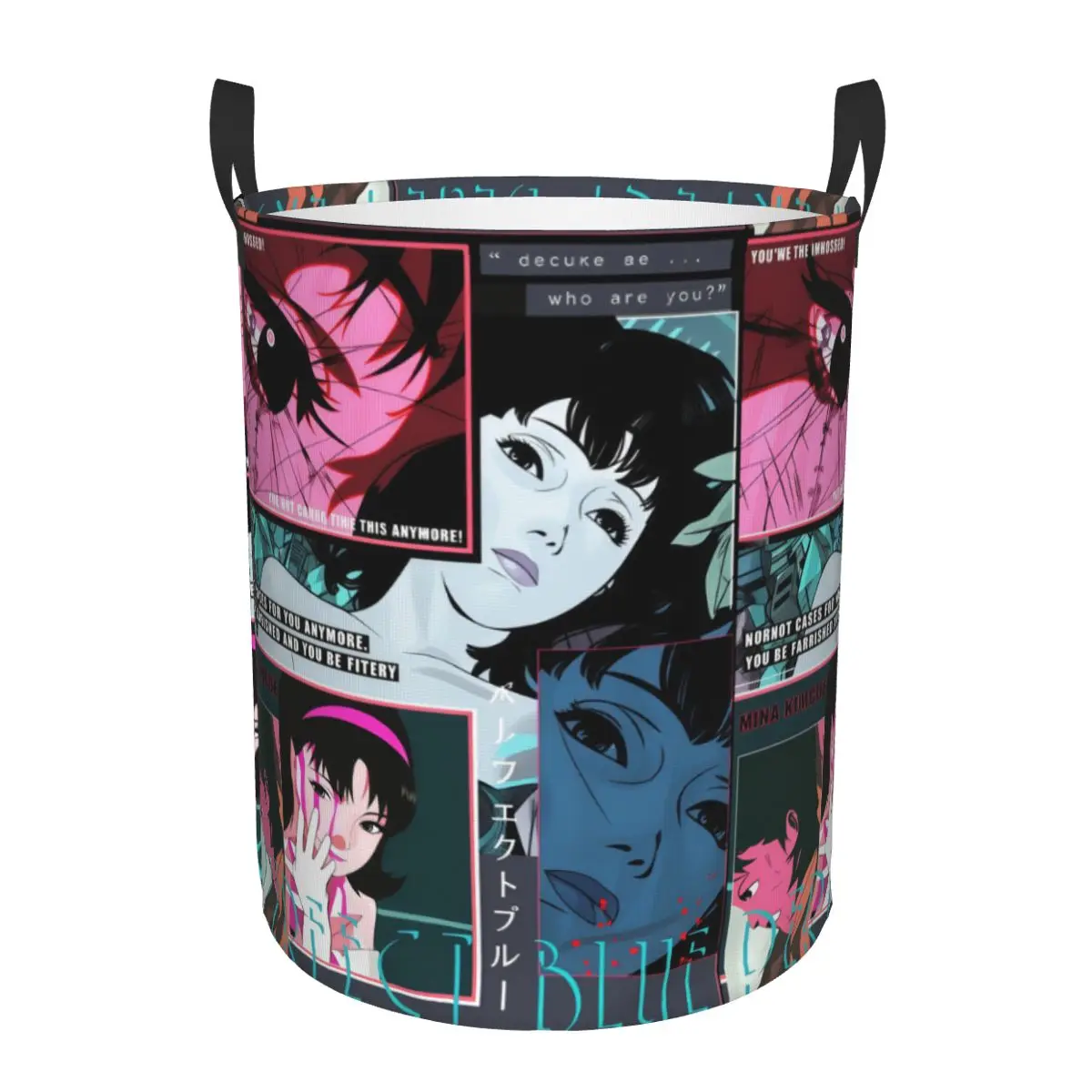Japane Anima Thriller Film P-Perfect Blue Laundry Basket Collapsible Baby Hamper for Nursery Toys Organizer Storage Bins