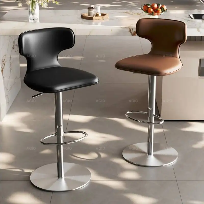 

Ultralight Personalized Bar Stools Nordic Midcentury Vanity Bar Stools Sturdy Ancient Soft Relaxing Metal Cadeira Home Furniture