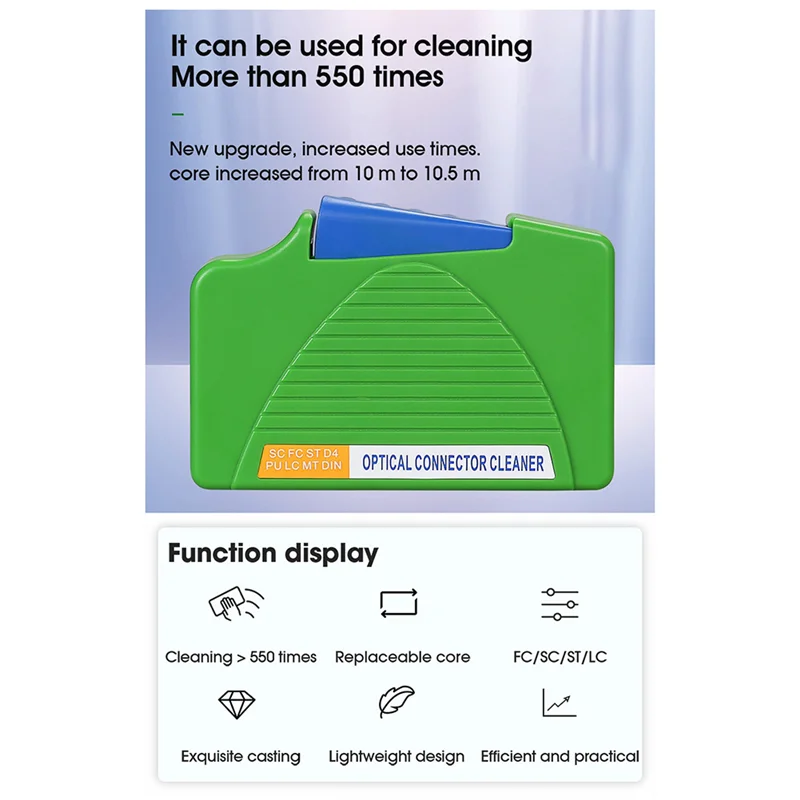 Коробка для чистки торца волокна, очиститель для косичек, кассета, инструмент для протирки волокна, инструменты для очистки оптического волокна Ftth для SC/ST/FC/LC