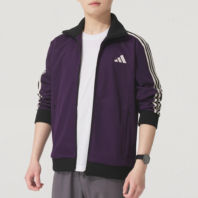 

Мужская дышащая спортивная одежда Adidas 3S Wb Ripstop для активного отдыха, удобная простая повседневная куртка-ветровка Kt0839