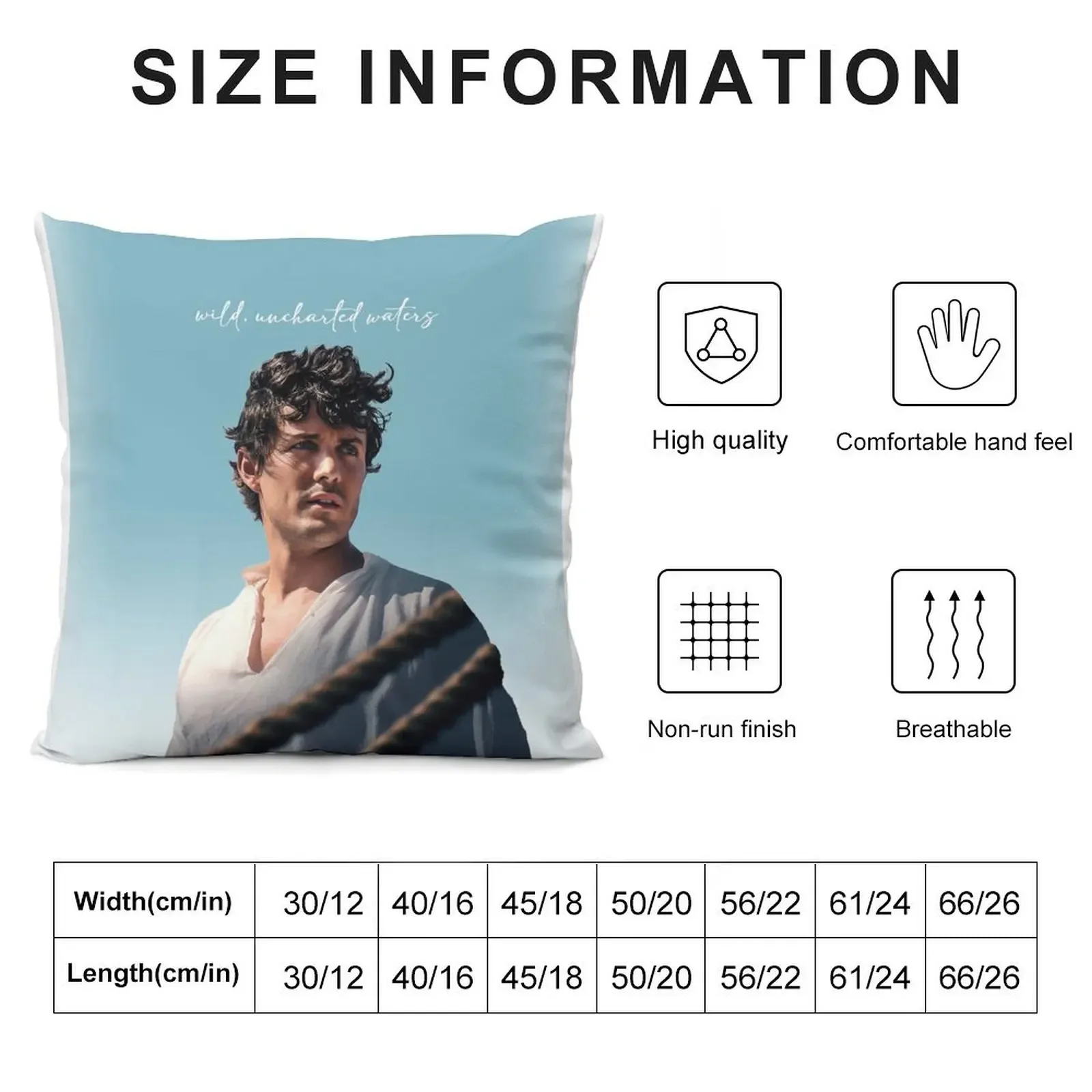 Prince Eric Wild, Uncharted Waters Throw Pillow New year Sitting Cushion christmas decorations 2025 Marble Cushion Cover pillow