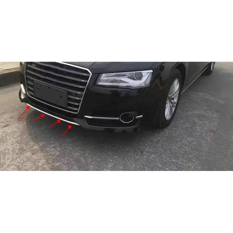 Auto Front Bumper Lower Spoiler Lower Diffuser Lip for Audi A8 S8 2014 2015 2016 2017 4H0807110