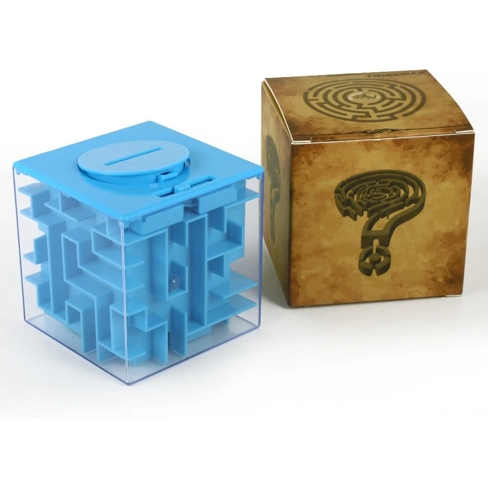 Money Maze Puzzle Box , Unique Gift Box for Money, Saving Pot, Fun Money Gift Holder and Maze Puzzle Game for Kids and Adults