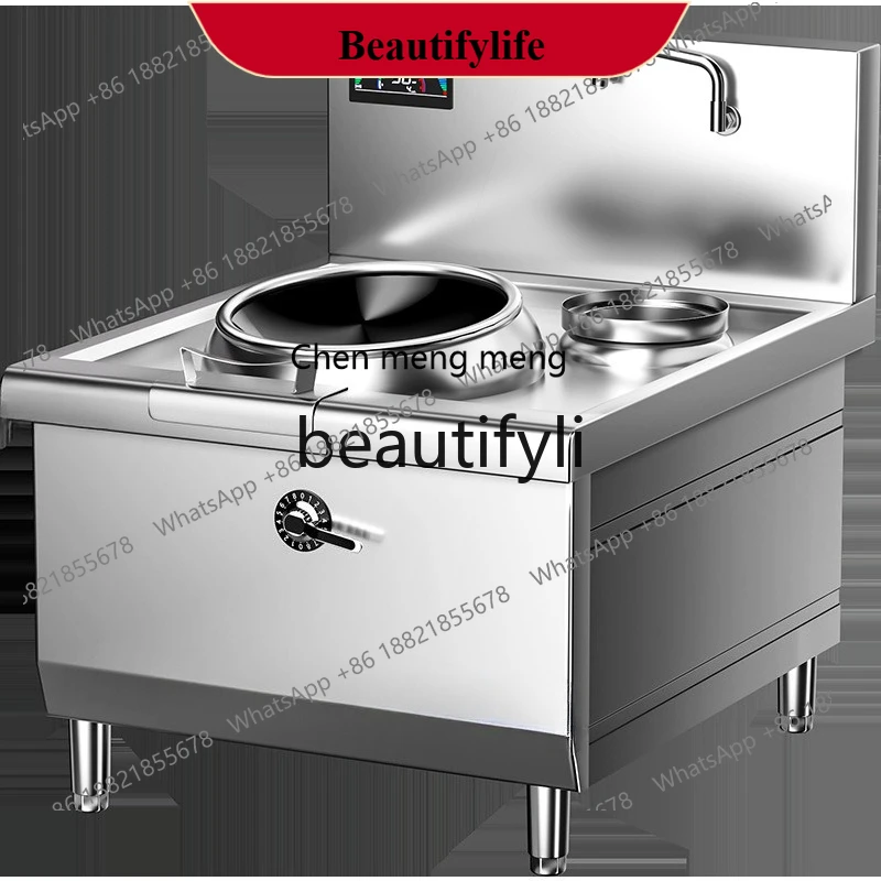 AB02  Commercial induction cooker high-power single and double-head induction cooker concave electric frying furnace