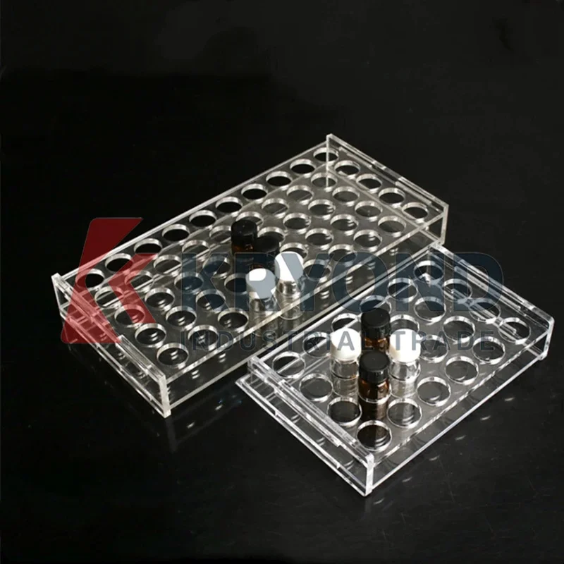 Sample Bottle Rack Laboratory Equipment High Quality PMMA for 2/3/5/10/20/30/40/50/60ml Original Product