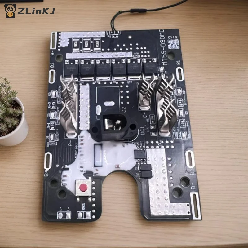 ▶1Pcs 6MOS 21V 18650 Side Lights Protection Board With Temperature Control For Angle Grinding Machine Electric Scissors Hammer