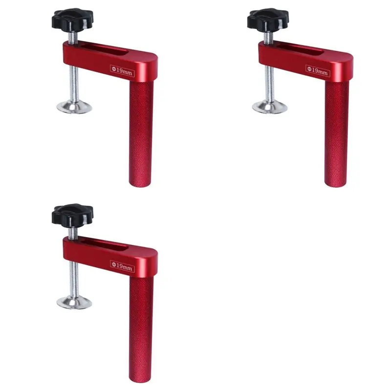 

AB06 3X деревообрабатывающий быстродействующий зажим, деревообрабатывающий зажим для собаки, быстрый фиксированный зажим для отверстий 19 мм