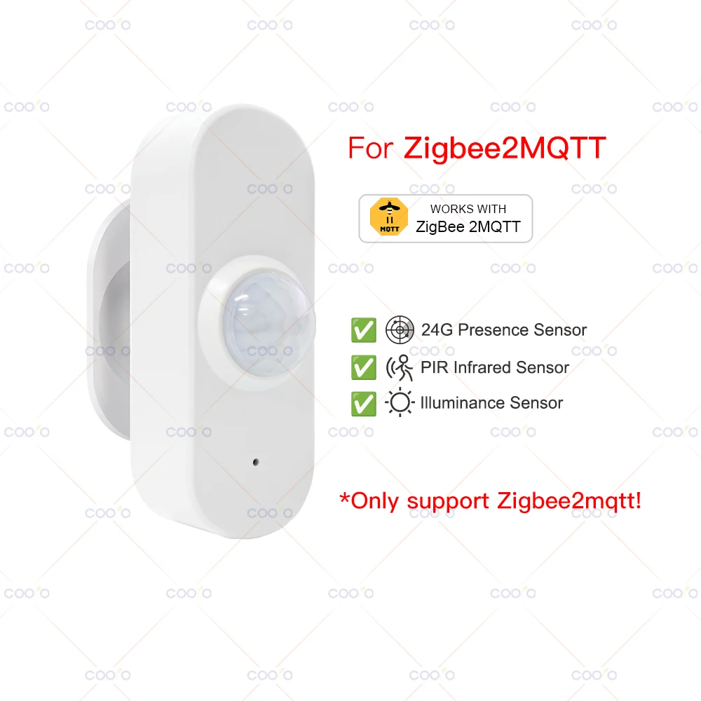 24G MmWave Radar Menschliche Anwesenheit Sensor + PIR Motion Sensor Licht Temperatur Feuchtigkeit USB/Batterie Betrieben Unterstützung Tuya Zigbee Z2M