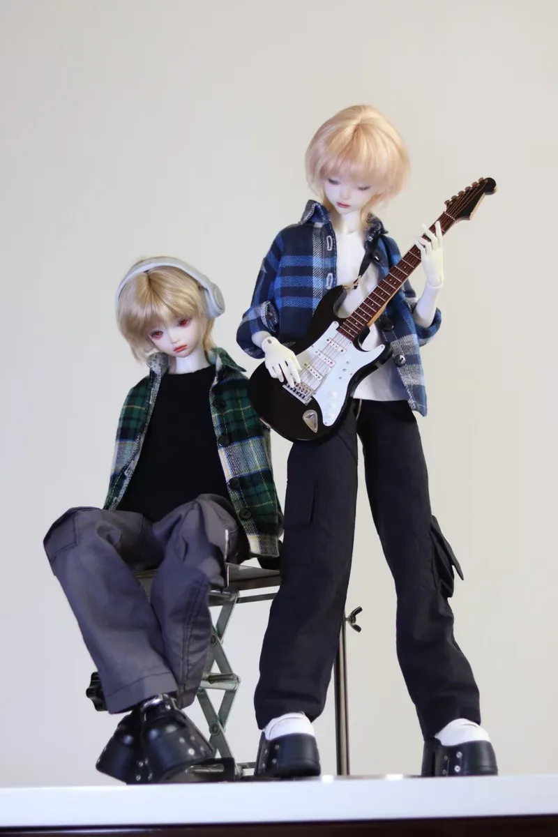 1/4 BJD Doll Clothes Sleeveless Shirt Vest Cargo Pants Casual  BJD Doll Outfit  Bjd Doll Daily Wear Accessories