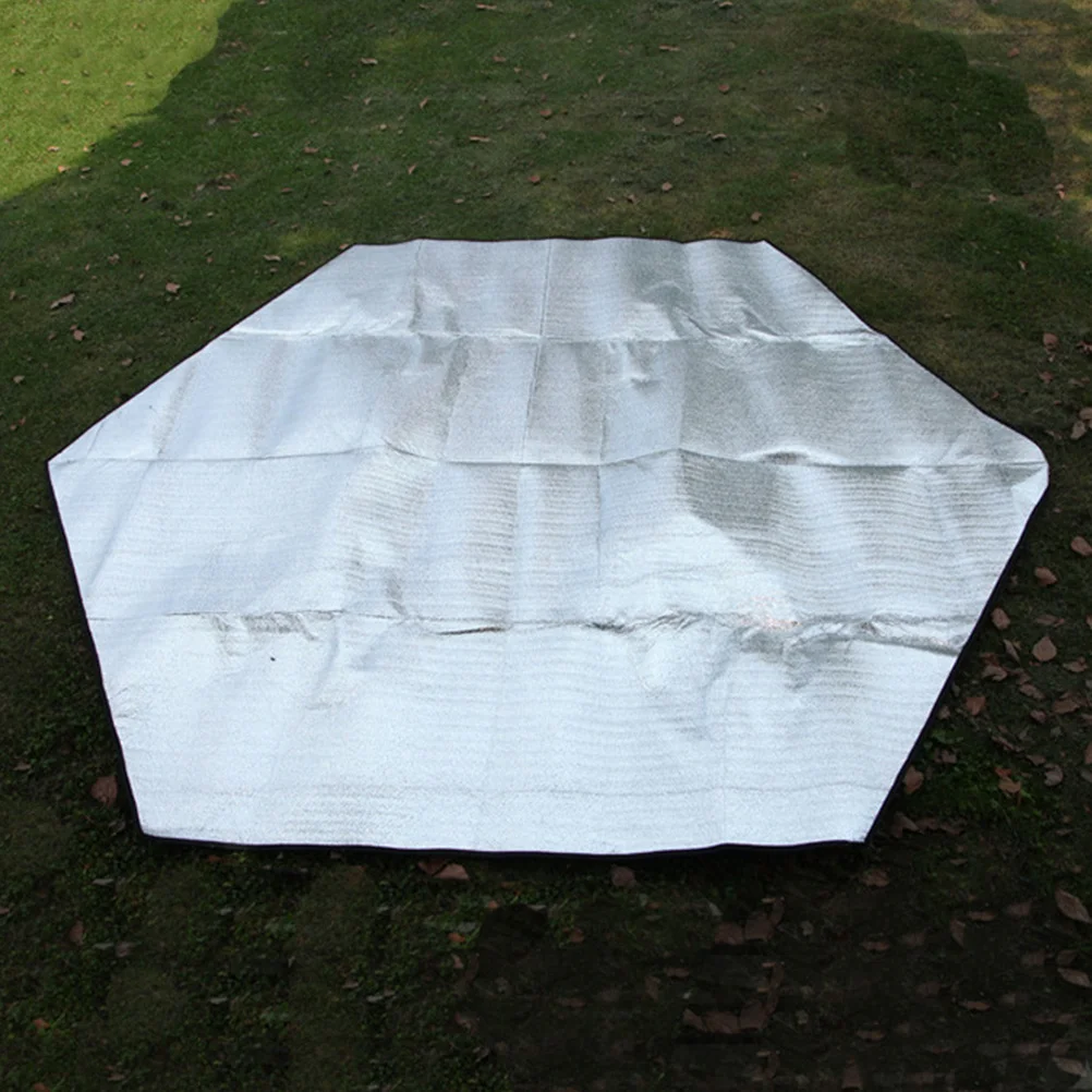 1 قطعة بطانية نزهة الألومنيوم فيلم التخييم حصيرة الحرارة معزول خيمة الكلمة حصيرة المحمولة في الهواء الطلق وسادة الأرض نزهة بطانية #6