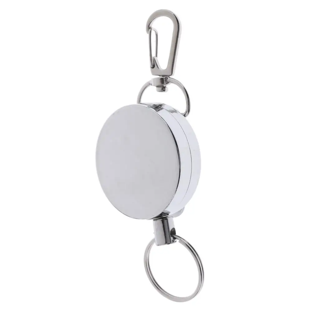 ID Badge Holder Retractable, Retractable Retractable Badge Holder Reel Clip, Extendable Anti-Lost Keys Holder