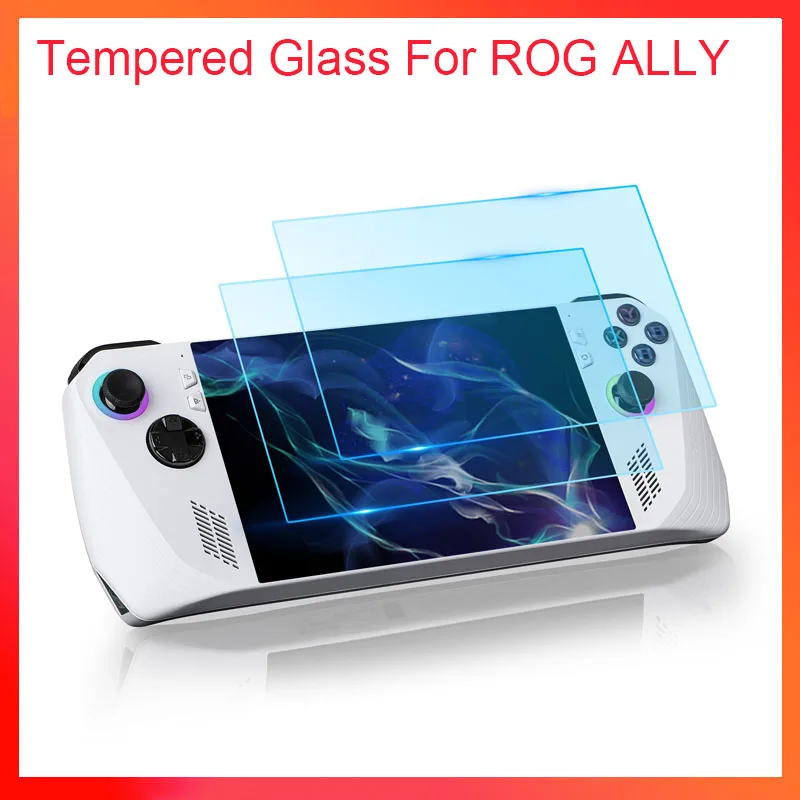 9H Premium Tempered Glass For ROG ALLY Ally Game Console Violet Eye / Frosted Screen Protectors Explosion-Proof HD Film Cover