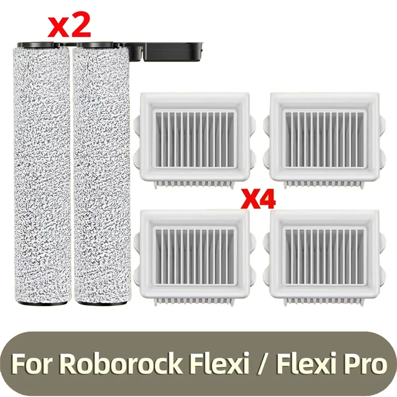 A85I-Replacement Filter Roller Brush For Roborock Flexi Flexi Pro Replacement Parts Accessories Clean Filters